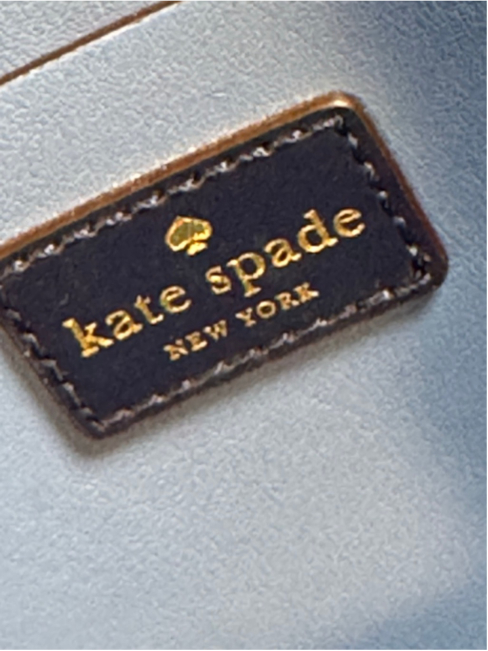 Women's Kate Spade Navy Blue Leather Tote Bag - Picture 6 of 12